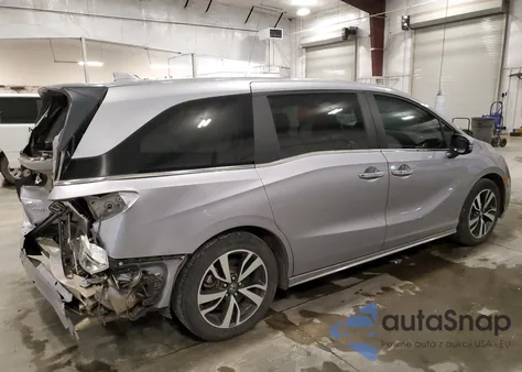 2022 Honda Odyssey Touring from USA, damaged, VIN 5FNRL6H80NB013416